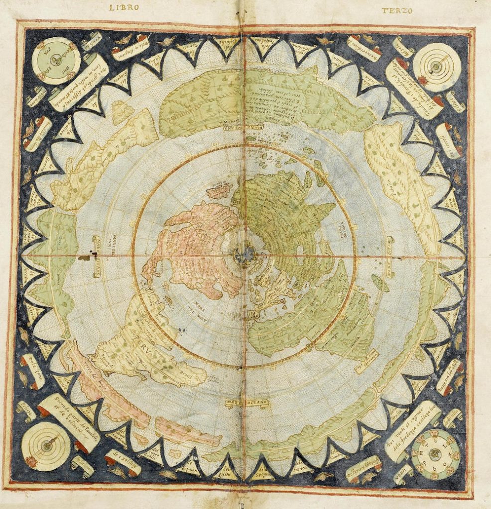 Flat Earth Map – Monte, Urbano (1544–1613)